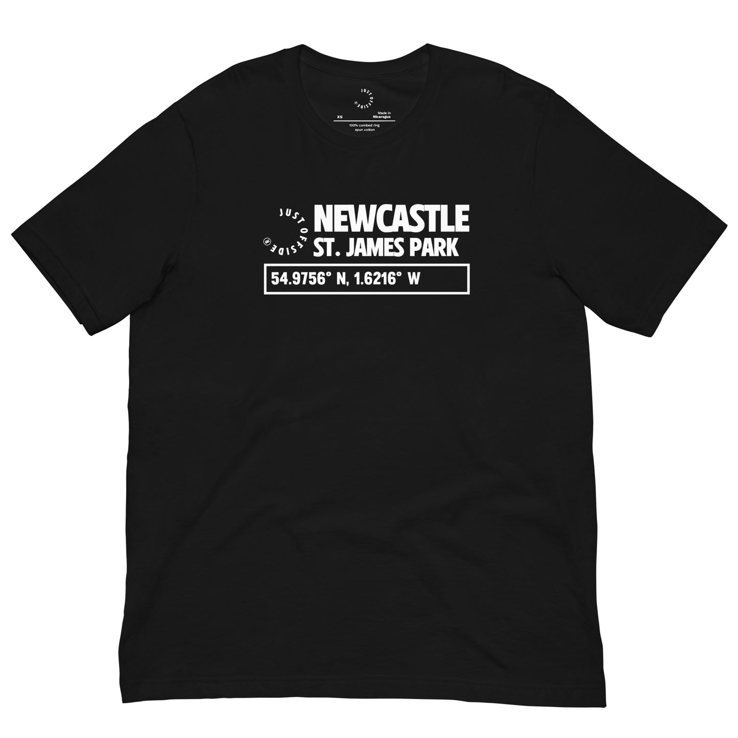 Newcastle Coordinates T-Shirt (Black)