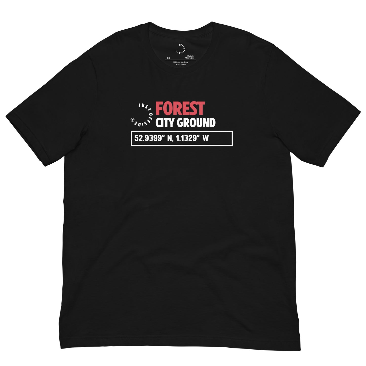 Nottingham Forest Coordinates T-Shirt (Black)