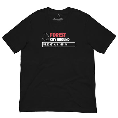 Nottingham Forest Coordinates T-Shirt (Black)