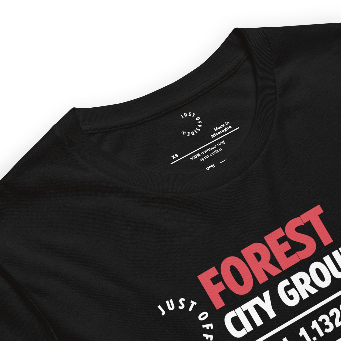 Nottingham Forest Coordinates T-Shirt (Black)