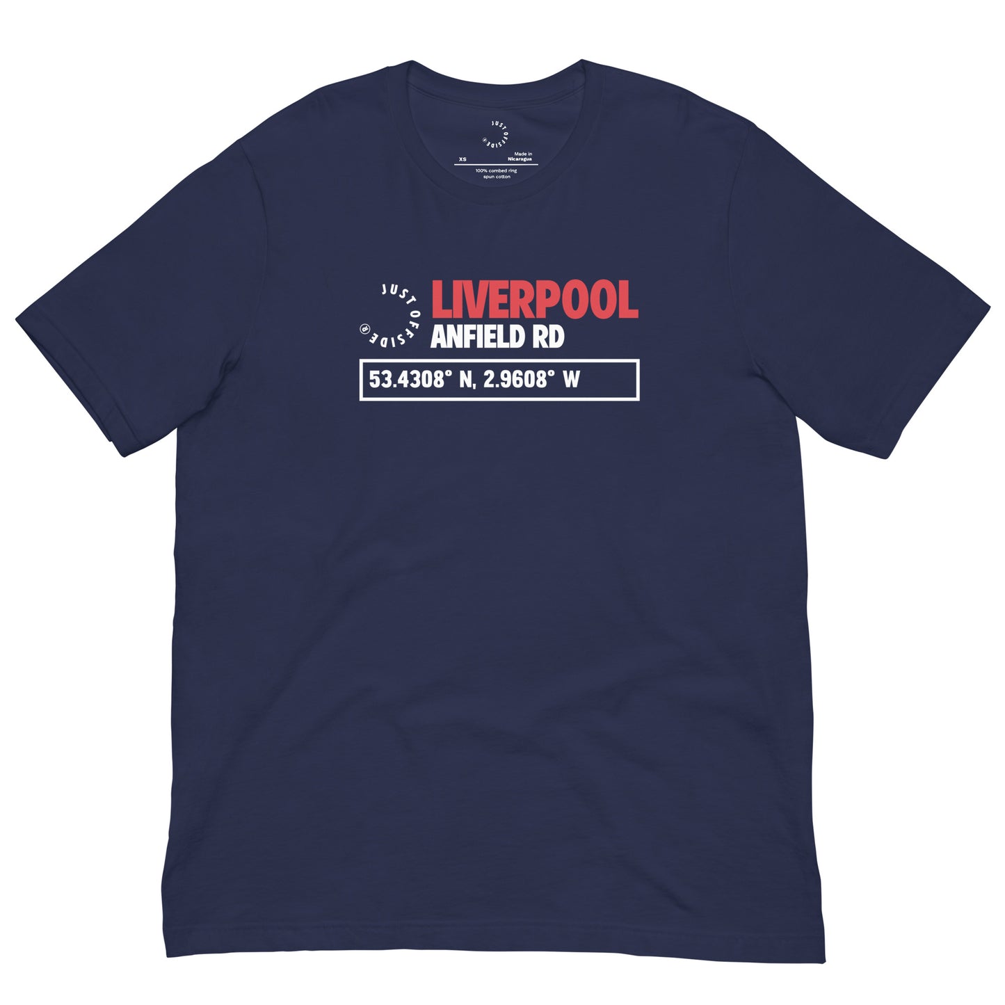 Liverpool Coordinates T-Shirt (Navy)