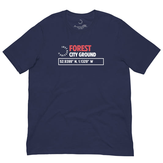 Nottingham Forest Coordinates T-Shirt (Navy)