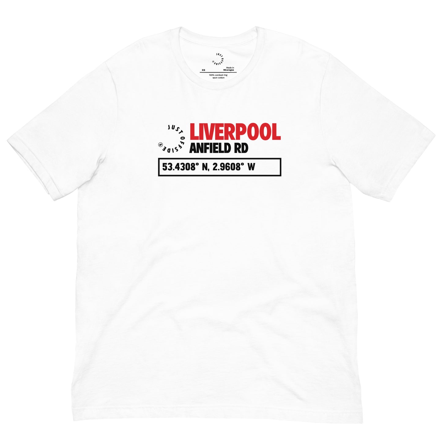 Liverpool Coordinates T-Shirt (White)