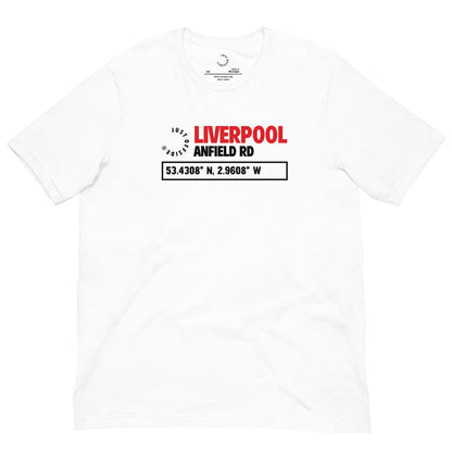 Liverpool Coordinates T-Shirt (White)